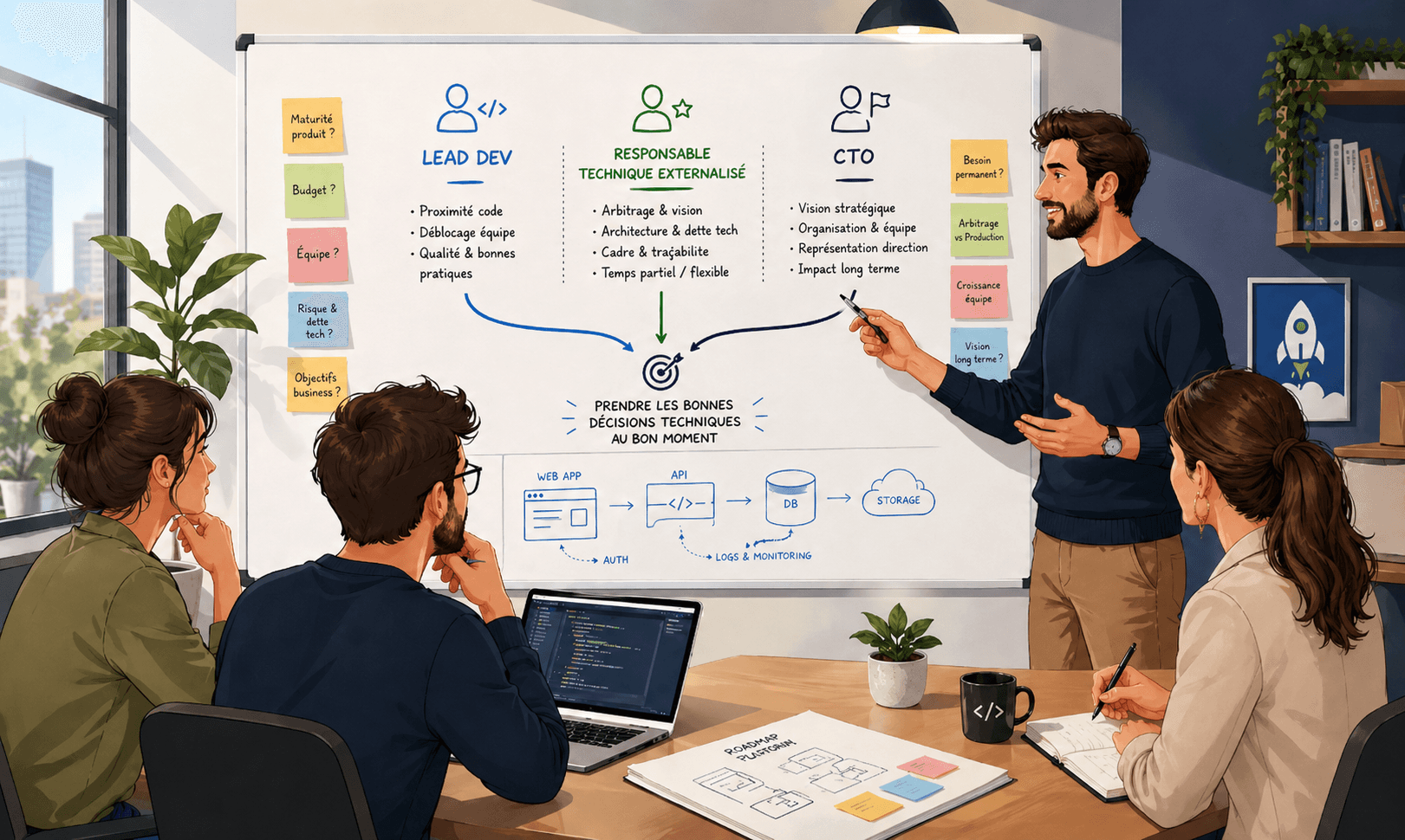 Quand faire appel à un responsable technique externalisé plutôt que recruter un CTO ?